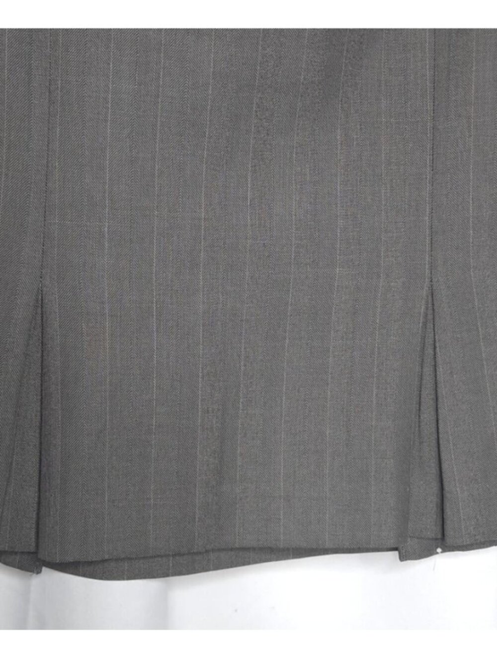 Pleated👐Hem Pencil Skirt Gray - Picture 2 of 2